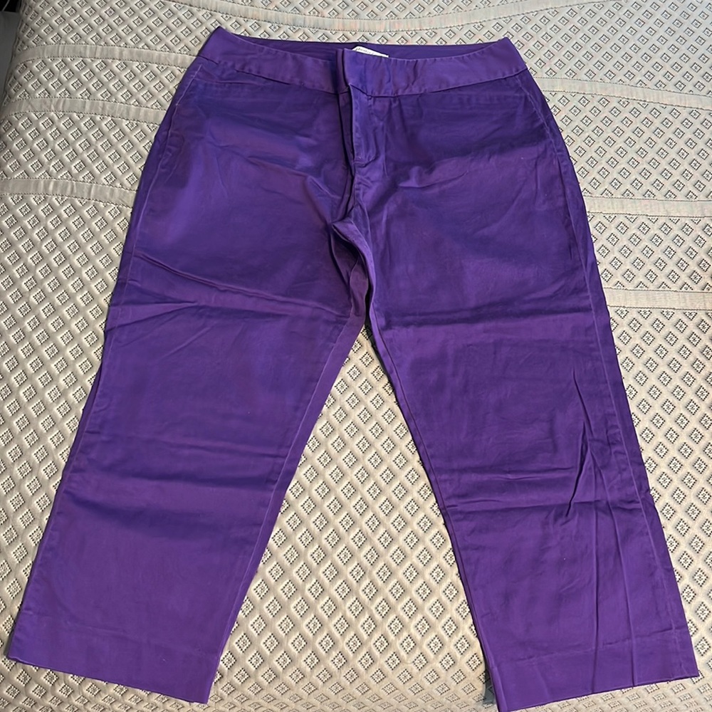 Purple dressy capris